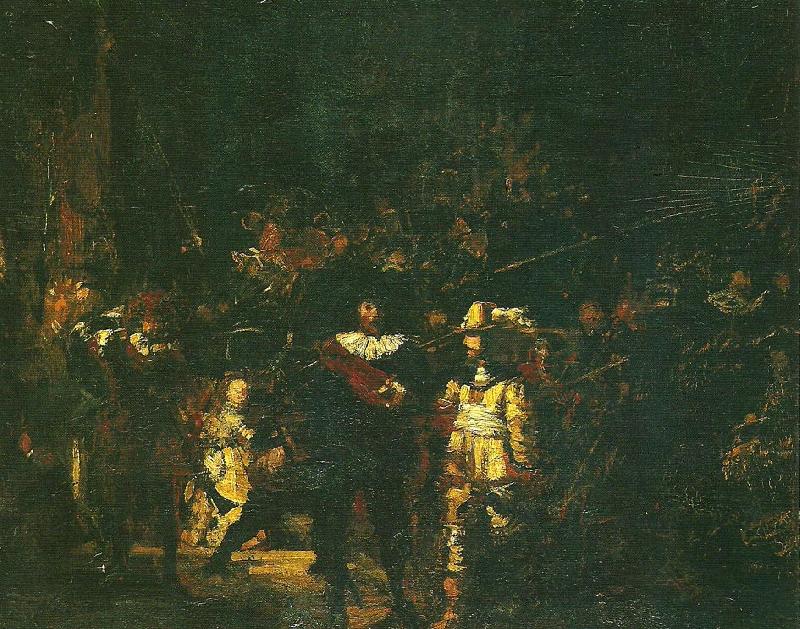 Ernst Josephson nattvakten oil painting picture